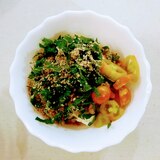 中華風★大葉とトマトの豆腐